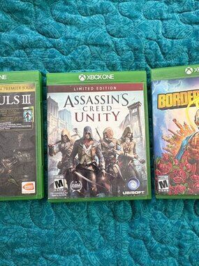 3 Games Xbox One: Assassin's Creed Unity, Dark Souls III, Borderlands 3